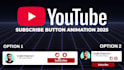 make an animated youtube like and subscribe button