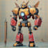 do an robot model, sci fi mech, industrial robot