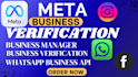 verify your meta business and set up whatsapp API automation chatbot