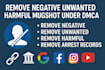 remove negative links unwanted mugshot article arrest records from google