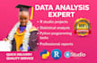do r programming, rstudio, python, and data analysis tasks