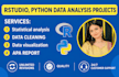 do r programming, rstudio, python, and data analysis tasks