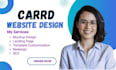 design carrd landing page redesign carrd  website design carrd website