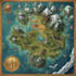 hand draw a fantasy map with digital watercolours
