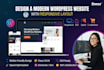 design a modern wordpress website with responsive layout