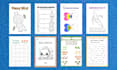 create custom kids worksheet, colouring and tracing notebook