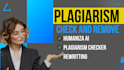 humanize ai content, plagiarism check, ai content editing