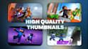 make a professionall stunning minecraft thumbnail