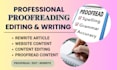 do proofreading editing and rewrite articles, website content, blog edit