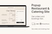 build a high converting wix or wordpress popup restaurant and catering site