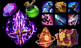 design rpg ability, item icons, potions, weapons and game UI for indie game