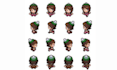 do 8bit 16bit pixel art retro character sprite sheet animation lofi loop