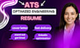 write an ats optimized engineering resume, cover letter and linkedin profile