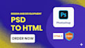 psd to HTML website
