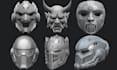 make printable 3d helmet 3d mask stl model mask design helmet for 3d printing