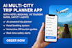 do all in one ai chat travel itinerary app hotel flight trip planner assistant