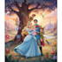 do cartoon disney couple portrait