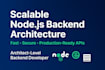 build a scalable nodejs express backend for your web app