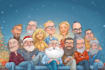 draw christmas cartoon caricature