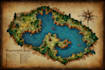 create fantasy map illustration for map