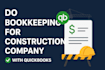 do bookkeeping for construction company