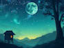 create anime, game ,and visual novel background illustration