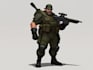 draw 2d game art military character design