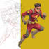 draw a unique superhero comic and cartoon character