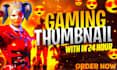 design gaming youtube thumbnail