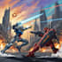 custom futuristic mecha robot character illustration art