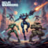 custom futuristic mecha robot character illustration art