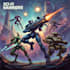custom futuristic mecha robot character illustration art