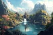make pixel art background or landscape for you