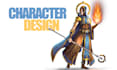 design a detailed character art