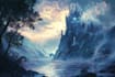 draw fantasy environment, landscape illustrations