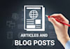 write blogs, articles, and web content