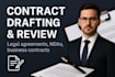 professionally draft and review legal contracts