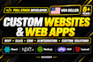 full stack web app development react js nextjs nodejs frontend backend developer
