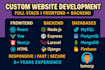 full stack web app development react js nextjs nodejs frontend backend developer
