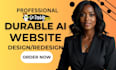design high converting durable ai website 10web durable ai website godaddy 10web