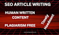 do SEO blog writing and articles writing