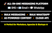 set up your all in one whatsapp, SMS, and email marketing automation tool