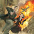 create an epic cartoon comic book page illustration
