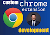 develop a custom google chrome extension or add new features