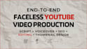create faceless videos with script writing, editing, and voiceover