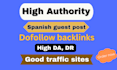 do spanish guest posts on spain, argentina, mexico, chile, peru, sites, etc