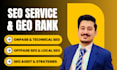 do monthly SEO service with onpage, offpage, technical audit for google ranking