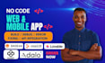 build no code app adalo glide bubble io mgx fix replit bug chatbot integration
