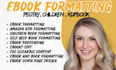do fiction novel book formatting, children, poetry or nonfiction book formatting