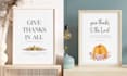 design thanksgiving, fall themed printable wall art